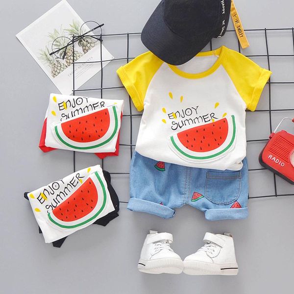 clothing sets summer kids baby boys girls clothes watermelon print fashion denim shorts outfits set children's, White
clothing sets summer kids baby boys girls clothes watermelon print fashion denim shorts outfits set children's, White
