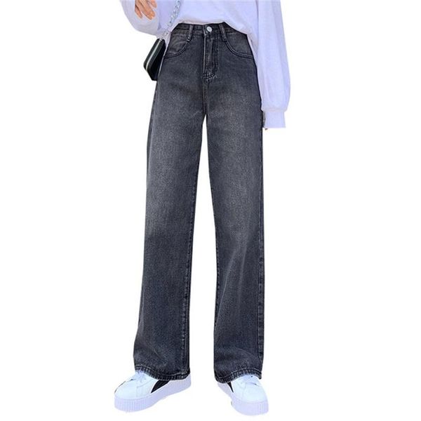 women's jeans 2021 spring fall high rise straight loose wide leg mopping pants, Blue
women's jeans 2021 spring fall high rise straight loose wide leg mopping pants, Blue