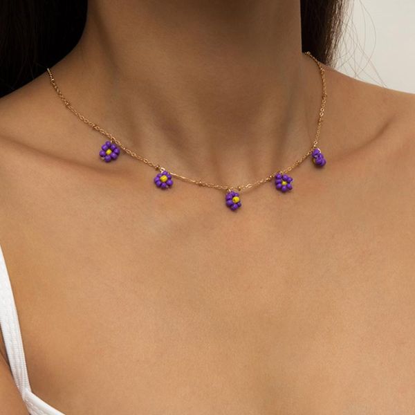 pendant necklaces bohemian white blue bead flower choker necklace statement short collar clavicle chain daisy for women jewelry bijoux, Silver
pendant necklaces bohemian white blue bead flower choker necklace statement short collar clavicle chain daisy for women jewelry bijoux, Silver