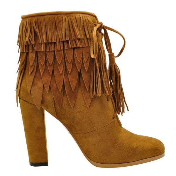 boots est winter women khaki suede toe quality square heels high ankle lace up shoes round ladies, Black
boots est winter women khaki suede toe quality square heels high ankle lace up shoes round ladies, Black