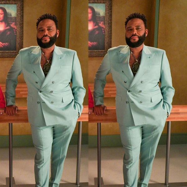 mint green double breasted mens dinner party tuxedos peaked lapel two pieces wedding groom wear suits, Black
mint green double breasted mens dinner party tuxedos peaked lapel two pieces wedding groom wear suits, Black
