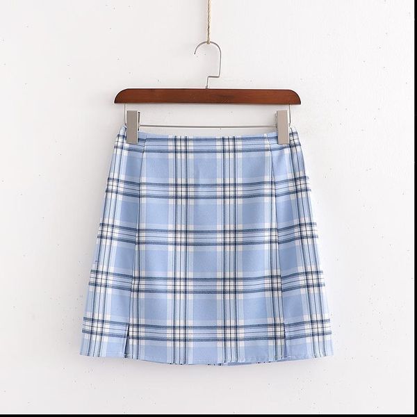 xd 3085, summer europe and womens skirt the united states plaid vented skirts short, Black
xd 3085, summer europe and womens skirt the united states plaid vented skirts short, Black