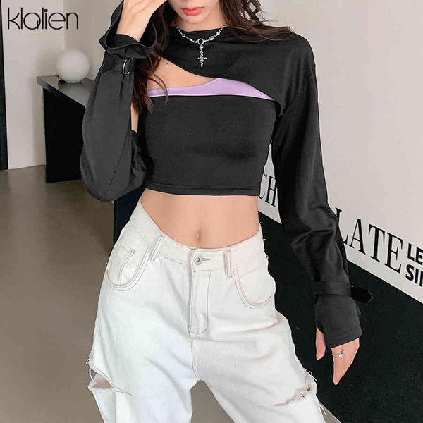 t shirt autumn fasion hollow out patchwork female long sleeve streetwear skinny casual office lady korean t shirt, White
t shirt autumn fasion hollow out patchwork female long sleeve streetwear skinny casual office lady korean t shirt, White