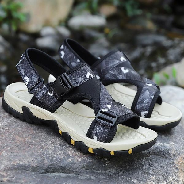 sandals summer 2021 brand sandalia masculina outdoor men vietnam shoes beach mens sandles walking breathable hiking footwear, Black
sandals summer 2021 brand sandalia masculina outdoor men vietnam shoes beach mens sandles walking breathable hiking footwear, Black