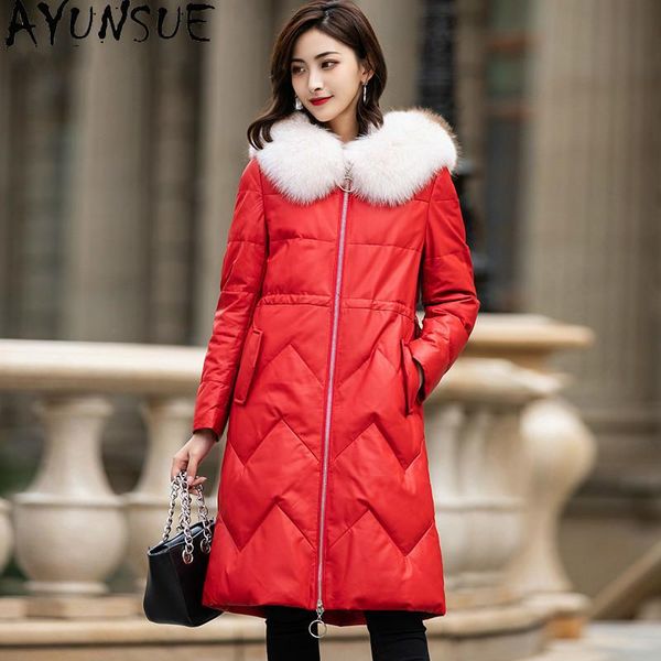 women's leather & faux autumn winter coat women clothes 2021 korean fur collar real genuine jacket sheepskin down female zt4915, Black
women's leather & faux autumn winter coat women clothes 2021 korean fur collar real genuine jacket sheepskin down female zt4915, Black