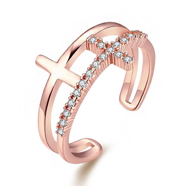 wedding rings america and europe classic cross inlay zircon crystal rings-for-women rose gold jewelry fashion ringen open adjustable, Slivery;golden
wedding rings america and europe classic cross inlay zircon crystal rings-for-women rose gold jewelry fashion ringen open adjustable, Slivery;golden