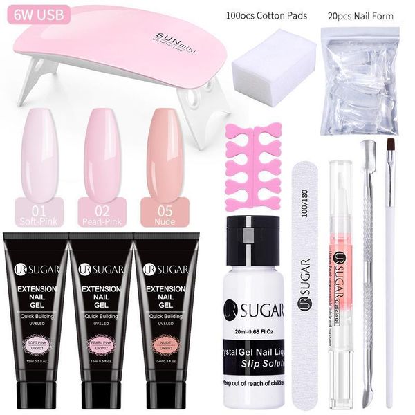 sugar extension gel kit with uv led lamp manicures set quick building nail polish art tools need base coat1
sugar extension gel kit with uv led lamp manicures set quick building nail polish art tools need base coat1