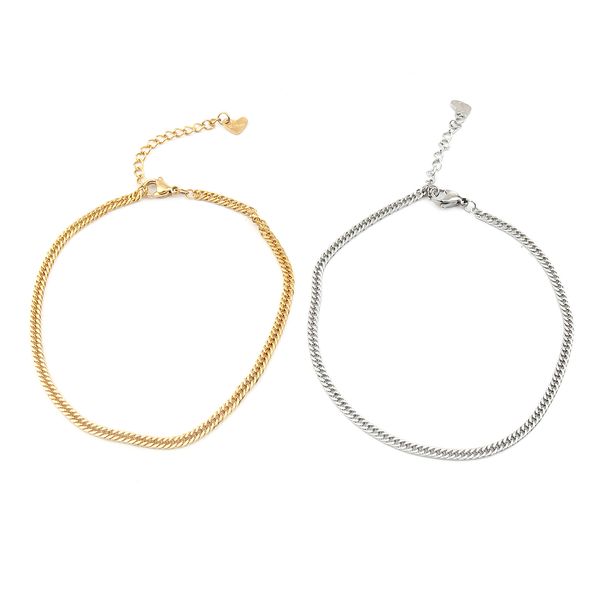 304 stainless steel anklet for women gold color/silver color heart shape women chain anklet bracelets jewelry gifts ,1 piece, Red;blue
304 stainless steel anklet for women gold color/silver color heart shape women chain anklet bracelets jewelry gifts ,1 piece, Red;blue