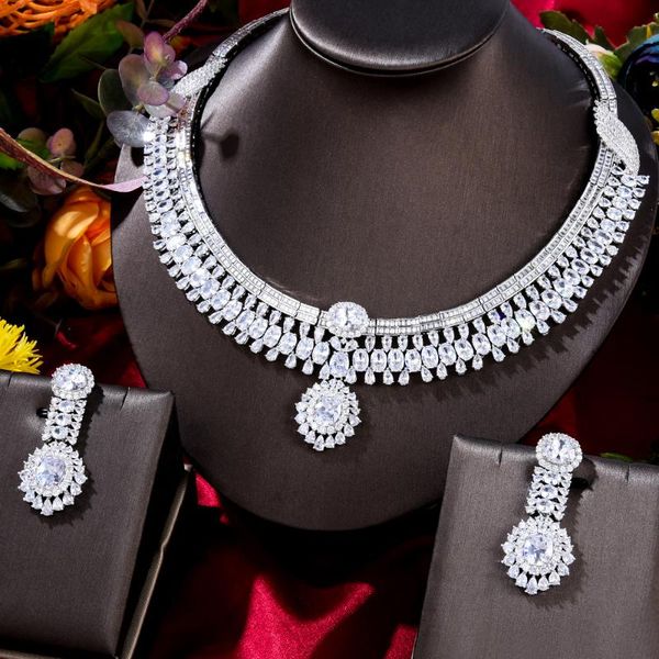 earrings & necklace godki luxury ladies red wedding and earring set cubic zircon dubai bridal jewelry 2021, Silver
earrings & necklace godki luxury ladies red wedding and earring set cubic zircon dubai bridal jewelry 2021, Silver