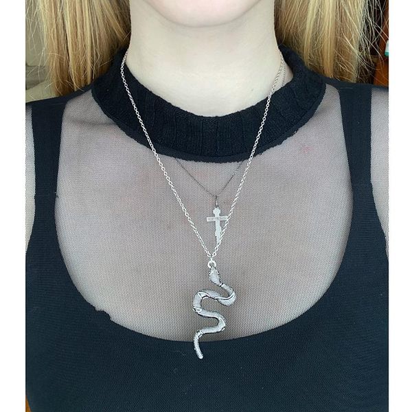 chokers lislesp vintage snake pendant necklace women men sweater chain gold party jewelry gifts bijoux punk statement collar, Golden;silver
chokers lislesp vintage snake pendant necklace women men sweater chain gold party jewelry gifts bijoux punk statement collar, Golden;silver
