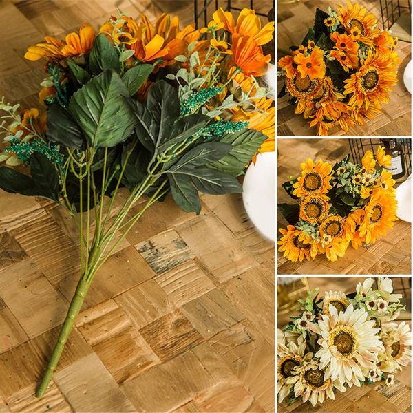 decorative flowers & wreaths retro artificial sunflower bouquet for home deskdecor silk flower daisy diy garden wedding ts3
decorative flowers & wreaths retro artificial sunflower bouquet for home deskdecor silk flower daisy diy garden wedding ts3