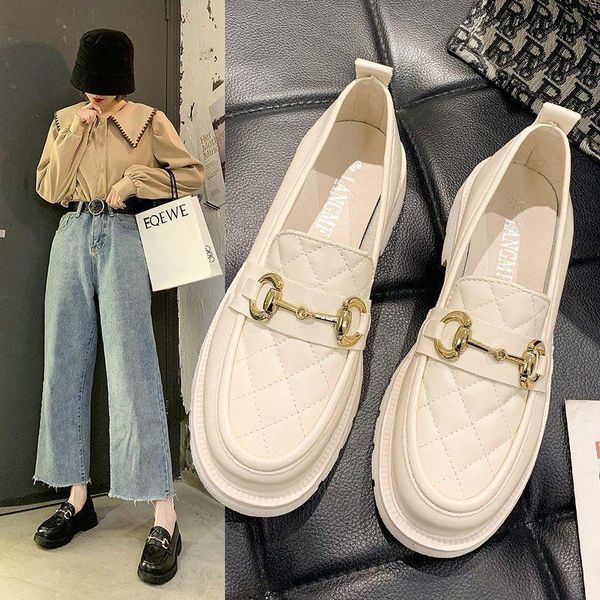 dress shoes spring for women female british style 2021 thick bottom genuine leather platform casual loafers girl fashion shoe, Black
dress shoes spring for women female british style 2021 thick bottom genuine leather platform casual loafers girl fashion shoe, Black