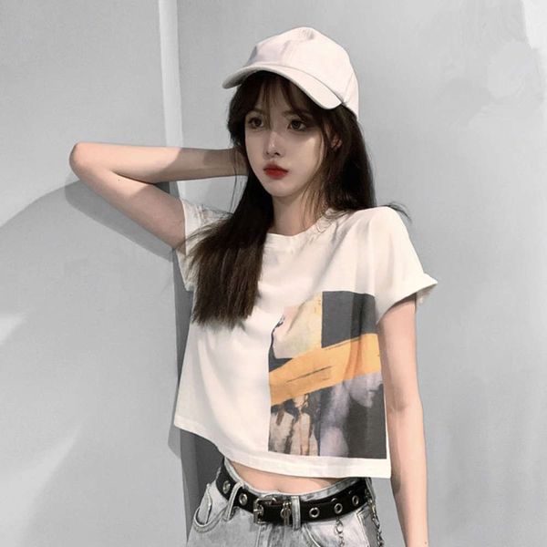 net red short-sleeved t shirt women's short student korean style loose summer fashion, White
net red short-sleeved t shirt women's short student korean style loose summer fashion, White