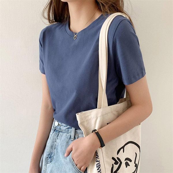alien kitty short-sleeved solid brief pullovers basewear basic chic 2021 korean loose casual tee retro gentle t-shirts women's t-shirt, White
alien kitty short-sleeved solid brief pullovers basewear basic chic 2021 korean loose casual tee retro gentle t-shirts women's t-shirt, White