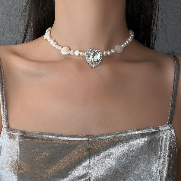 chokers timeless wonder stunning zirconia heart natural pearl necklace for women punk ins designer party goth rare egirl bride 7432, Golden;silver
chokers timeless wonder stunning zirconia heart natural pearl necklace for women punk ins designer party goth rare egirl bride 7432, Golden;silver