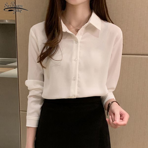 autumn simple solid chiffon shirt long sleeve shirts women women's and blouses ol style cardigan 5 colors blusas 10490 210521, White
autumn simple solid chiffon shirt long sleeve shirts women women's and blouses ol style cardigan 5 colors blusas 10490 210521, White
