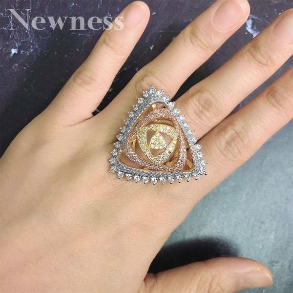 cluster rings ness luxury 3 tone engagement wedding flower for women bridal cubic zircon dubai accessories finger ring jewelry, Golden;silver
cluster rings ness luxury 3 tone engagement wedding flower for women bridal cubic zircon dubai accessories finger ring jewelry, Golden;silver