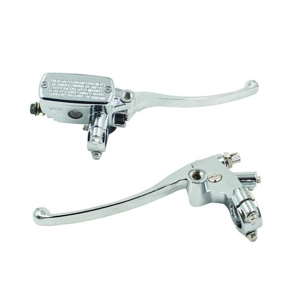 motorcycle brakes 7/8" 22mm front hydraulic brake pump master cylinder silver left right disc lever universal w/ switch m10
motorcycle brakes 7/8" 22mm front hydraulic brake pump master cylinder silver left right disc lever universal w/ switch m10