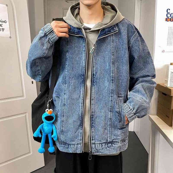 men's jackets autumn blue denim fashion casual retro zipper mens streetwear wild loose hip-hop bomber men msut, Black;brown
men's jackets autumn blue denim fashion casual retro zipper mens streetwear wild loose hip-hop bomber men msut, Black;brown