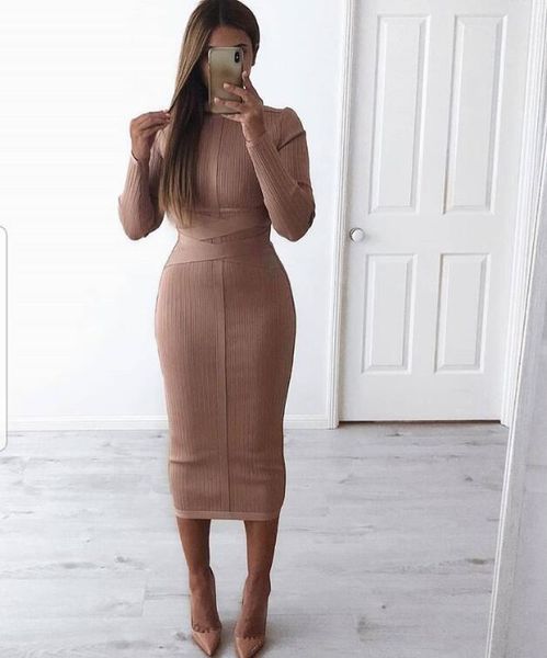casual dresses winter turtleneck long sleeve beige women bandage dress 2021 celebrity designer fashion evening party vestido, Black;gray
casual dresses winter turtleneck long sleeve beige women bandage dress 2021 celebrity designer fashion evening party vestido, Black;gray