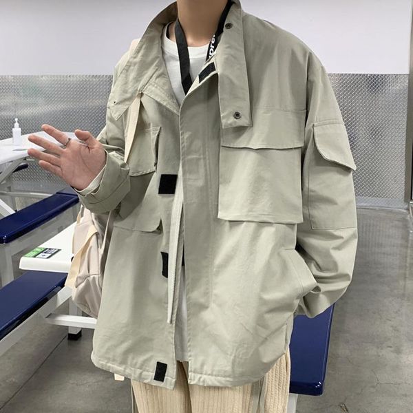 spring cotton utility jacket men's fashion retro pocket jackets mens streetwear korean loose hip-hop bomber men m-2xl, Black;brown
spring cotton utility jacket men's fashion retro pocket jackets mens streetwear korean loose hip-hop bomber men m-2xl, Black;brown