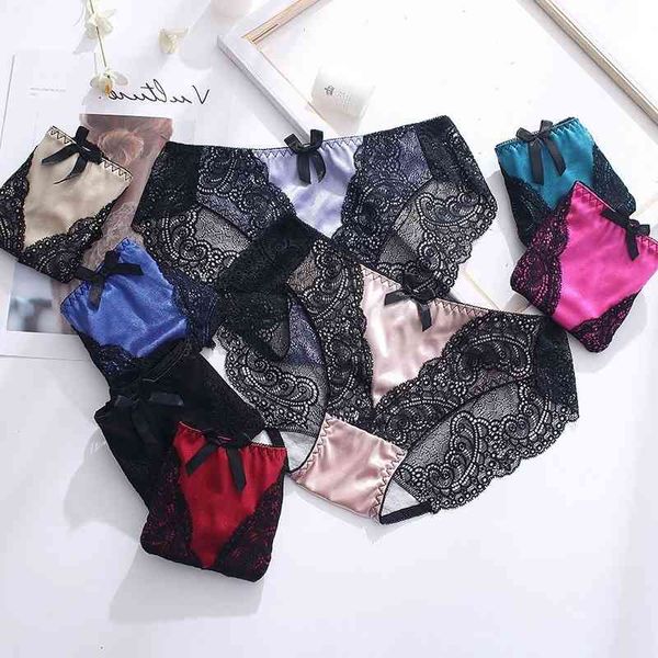 women's ladies seamless transparent panties breathable lace low rise large size cotton crotch briefs, Black;pink
women's ladies seamless transparent panties breathable lace low rise large size cotton crotch briefs, Black;pink