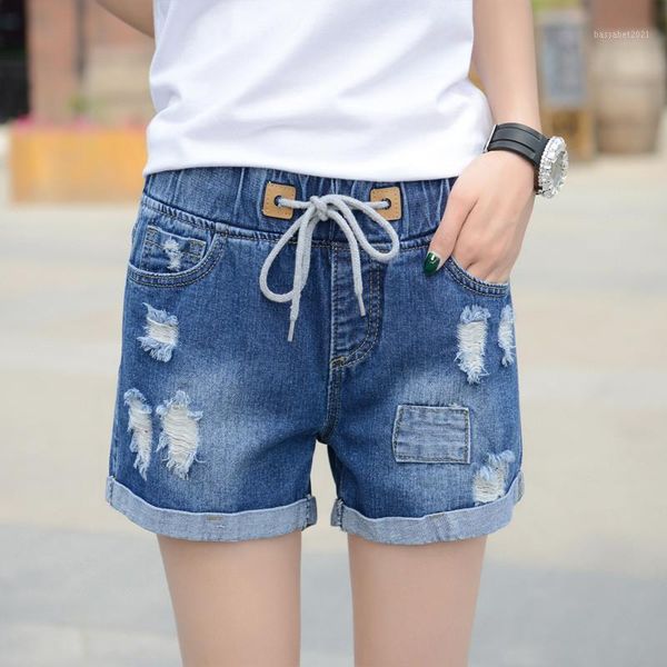 women's shorts 2021 summer casual middle waist women waisted denim plus size elastic cowboy for solid color broken hole street fashion, White;black
women's shorts 2021 summer casual middle waist women waisted denim plus size elastic cowboy for solid color broken hole street fashion, White;black