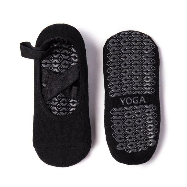 women bandage yoga socks anti-slip quick-dry damping pilates ballet good grip for cotton 35-40 sports, Black
women bandage yoga socks anti-slip quick-dry damping pilates ballet good grip for cotton 35-40 sports, Black