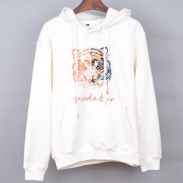g 2019 winter new animal embroidery korean couple's sweater trendy hooded men's hoodie plush thickened, Black
g 2019 winter new animal embroidery korean couple's sweater trendy hooded men's hoodie plush thickened, Black