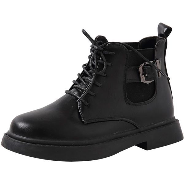 boots women 2021 autumn british style ankle round toe lace-up low square heel woman's boot, Black
boots women 2021 autumn british style ankle round toe lace-up low square heel woman's boot, Black