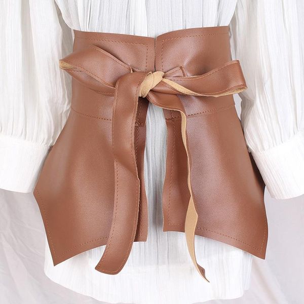 belts pu leather ultra wide cummerbunds corset belt solid color self-tie knotted waistband women skirt peplum ruffle, Black;brown
belts pu leather ultra wide cummerbunds corset belt solid color self-tie knotted waistband women skirt peplum ruffle, Black;brown