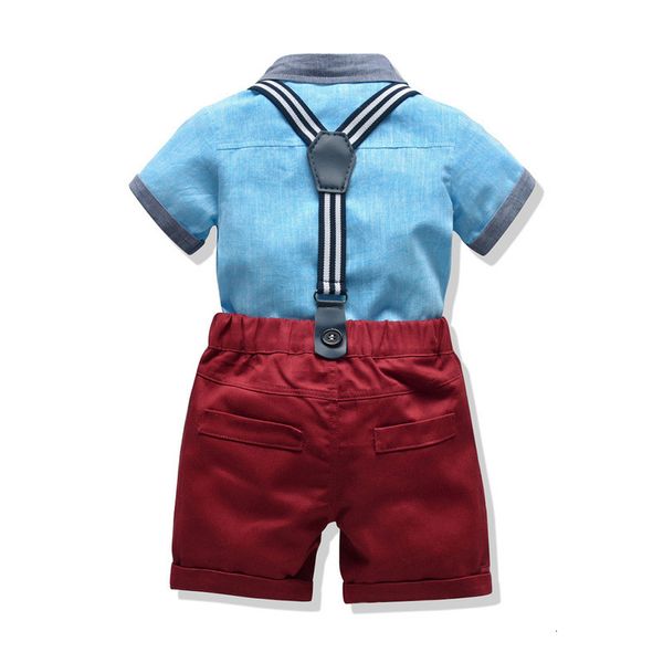 ins fashion children's suit color contrast short sleeve cardigan carrying shorts baby, Blue
ins fashion children's suit color contrast short sleeve cardigan carrying shorts baby, Blue
