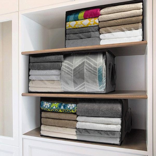 clothing & wardrobe storage 3pcs/set thickened non-woven quilt bag clothes box travel portable folding closet blanket organizer
clothing & wardrobe storage 3pcs/set thickened non-woven quilt bag clothes box travel portable folding closet blanket organizer