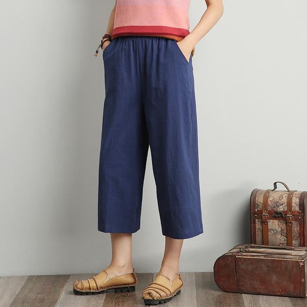 women's pants & capris sale 2021 autumn summer women vintage cotton linen calf-length pant chinese stlye solid elastic waist loose wide, Black;white
women's pants & capris sale 2021 autumn summer women vintage cotton linen calf-length pant chinese stlye solid elastic waist loose wide, Black;white