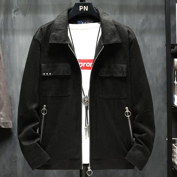 men's jackets 2021 spring autumn fashion mens casual suede jacket motorcycle coat hip hop streetwear winter male woolen overcoat outwea, Black;brown
men's jackets 2021 spring autumn fashion mens casual suede jacket motorcycle coat hip hop streetwear winter male woolen overcoat outwea, Black;brown