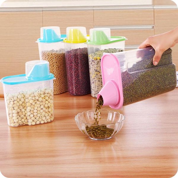 storage bottles & jars dual grid transparent seal refrigerator box plastic food container crisper grains tank with lid kitchen accessor
storage bottles & jars dual grid transparent seal refrigerator box plastic food container crisper grains tank with lid kitchen accessor