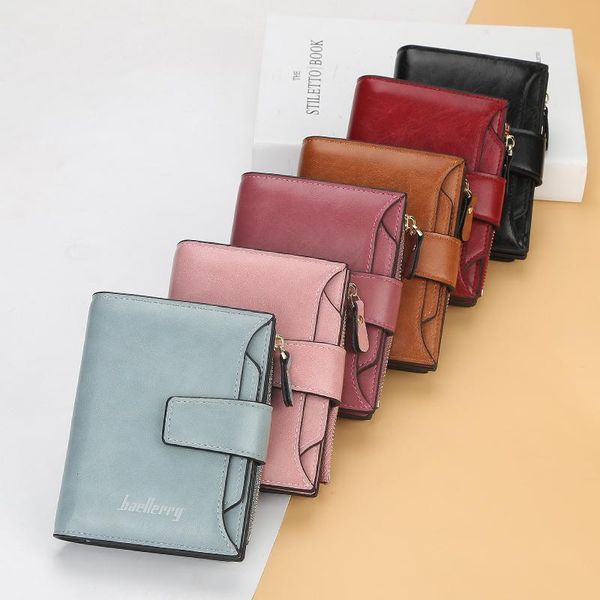 women pu leather wallet small zipper coin purse short ladies wallets id holder red girls designer, Red;black
women pu leather wallet small zipper coin purse short ladies wallets id holder red girls designer, Red;black