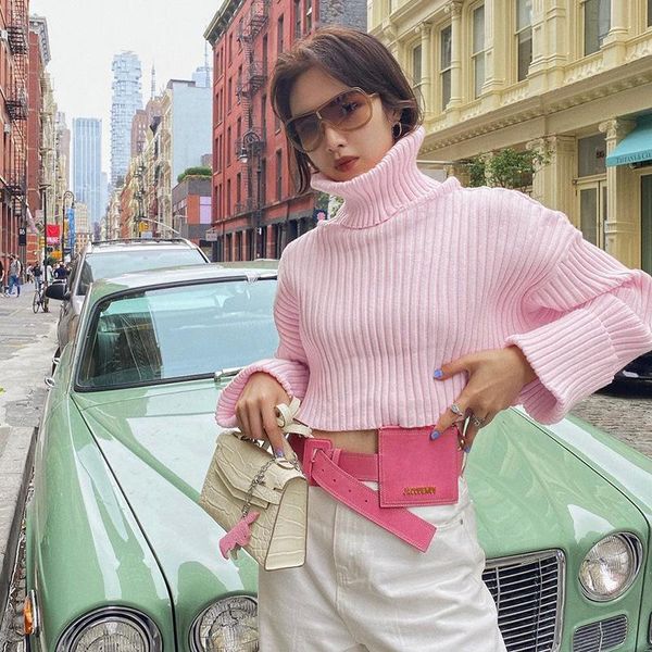 women's sweaters oluolin loose fashion turtle neck long sleeve all-match cropped sweater 2021 autumn winter lazy knitwear clothing, White;black
women's sweaters oluolin loose fashion turtle neck long sleeve all-match cropped sweater 2021 autumn winter lazy knitwear clothing, White;black