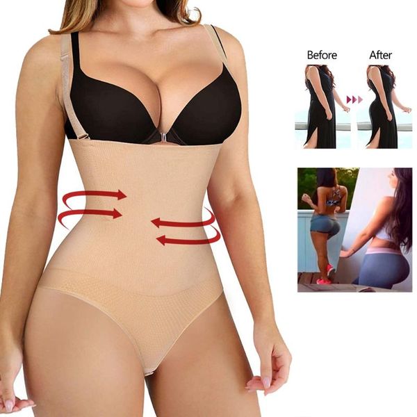 bras women waist trainer shapewear thong bodysuit seamless tummy control panty open bust body shaper bulifter panties, Red;black
bras women waist trainer shapewear thong bodysuit seamless tummy control panty open bust body shaper bulifter panties, Red;black