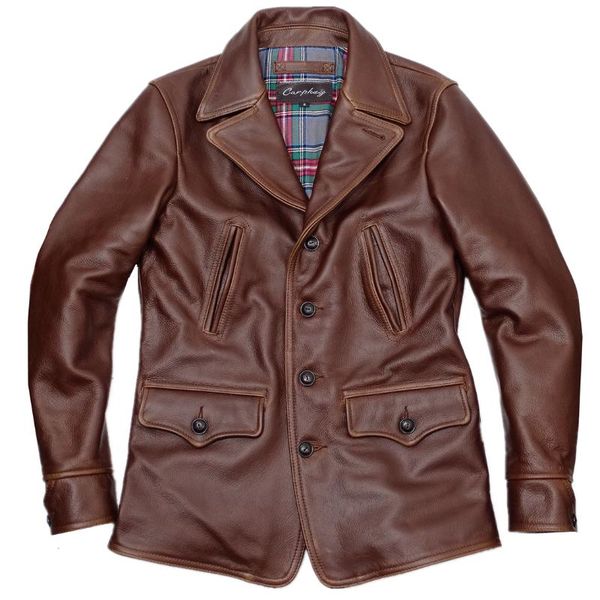 men's leather & faux 2021 dark brown genuine jacket men casual style plus size 4xl real natural thick cowhide autumn slim fit pea coat, Black
men's leather & faux 2021 dark brown genuine jacket men casual style plus size 4xl real natural thick cowhide autumn slim fit pea coat, Black