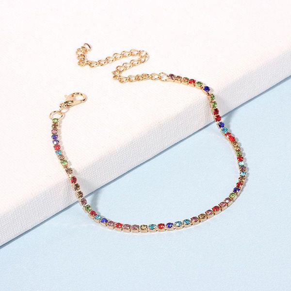 anklets creative rainbow anklet gold color multicolor rhinestone elegant jewelry leg chain ankle bracelet women foot decoration, Red;blue
anklets creative rainbow anklet gold color multicolor rhinestone elegant jewelry leg chain ankle bracelet women foot decoration, Red;blue