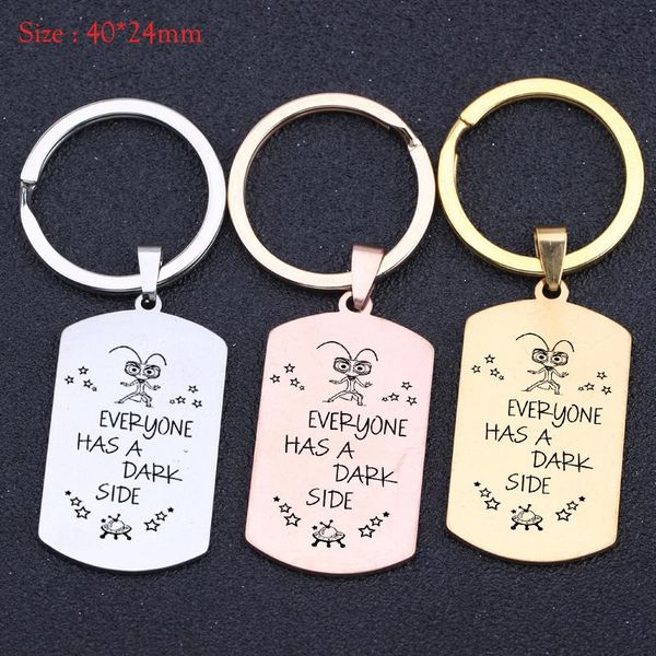 keychains fashion stainless steel keychain engraved everyone has a dark side suitable for trendy gift key ring holder charm tag, Silver
keychains fashion stainless steel keychain engraved everyone has a dark side suitable for trendy gift key ring holder charm tag, Silver