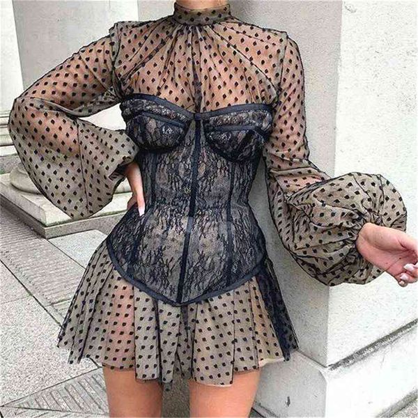 design 2pcs summer dress for women black corset vintage slim mesh outfit clubwear shirt girl's party 210623, Black;gray
design 2pcs summer dress for women black corset vintage slim mesh outfit clubwear shirt girl's party 210623, Black;gray