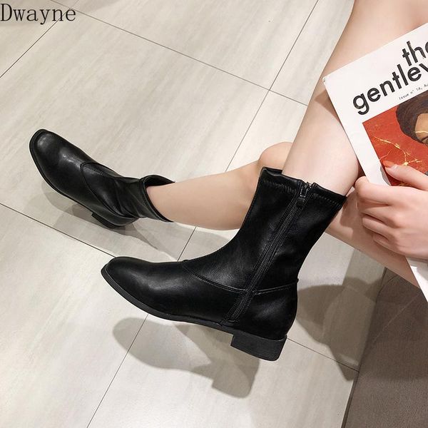 boots british wind female 2021 autumn round head side zipper retro thick with motorcycle, Black
boots british wind female 2021 autumn round head side zipper retro thick with motorcycle, Black