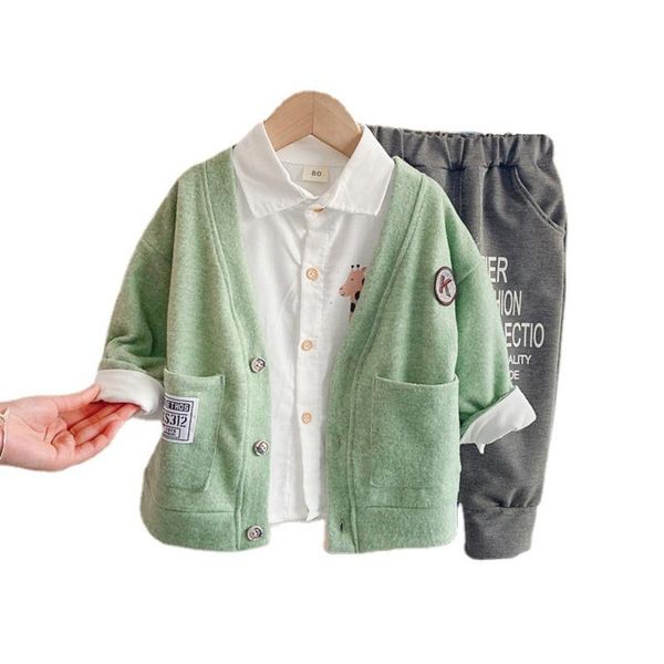 clothing sets spring autumn baby clothes children boys cotton casual jacket shirt pants 3pcs/sets toddler fashion costume kids tracksuits, White
clothing sets spring autumn baby clothes children boys cotton casual jacket shirt pants 3pcs/sets toddler fashion costume kids tracksuits, White