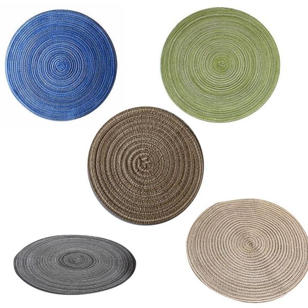mats & pads 6pcs round design table ramie insulation pad solid placemats linen non slip mat kitchen accessories decoration home co
mats & pads 6pcs round design table ramie insulation pad solid placemats linen non slip mat kitchen accessories decoration home co