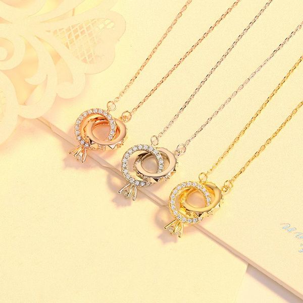 chains s925 sterling silver double ring necklace female creative fashion clavicle chain personality student jewelry
chains s925 sterling silver double ring necklace female creative fashion clavicle chain personality student jewelry