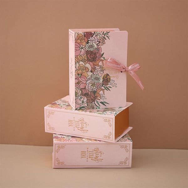 creative simple book shape gift box kraft paper diy candy dragees wrapping packaging flower with ribbon wrap
creative simple book shape gift box kraft paper diy candy dragees wrapping packaging flower with ribbon wrap