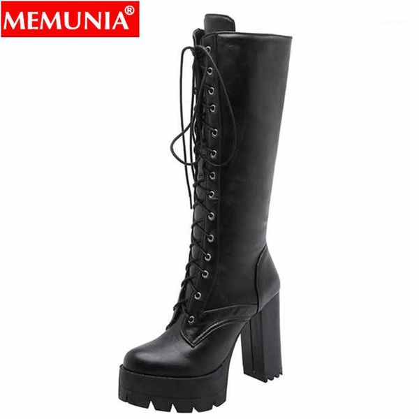 boots memunia plus size 34-43 women square high heels platform lace up thick sole knee winter shoes1, Black
boots memunia plus size 34-43 women square high heels platform lace up thick sole knee winter shoes1, Black