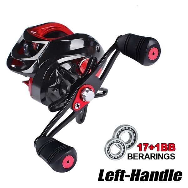 baitcasting reel left right hand casting saltwater 7.2:1 high speed 10kg max drag 18+1bb quality carp fishing reels
